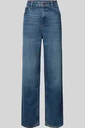 Hugo Blue Wide leg jeans in 5-pocketmodel, model 