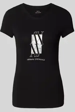 Armani Exchange T-shirt met labelprint