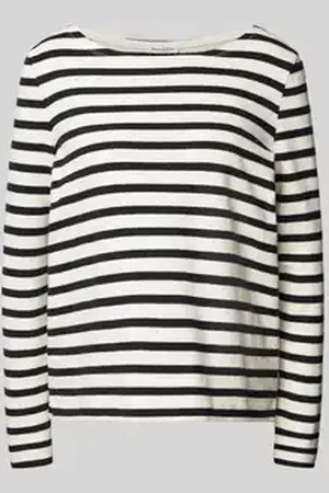 Marc O’ Polo Regular fit shirt met lange mouwen van puur katoen met streepmotief