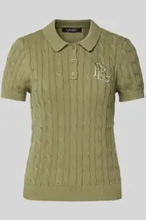 Ralph Lauren Poloshirt in gebreide look