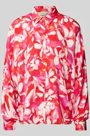 Milano Regular fit blouse met ballonmouwen
