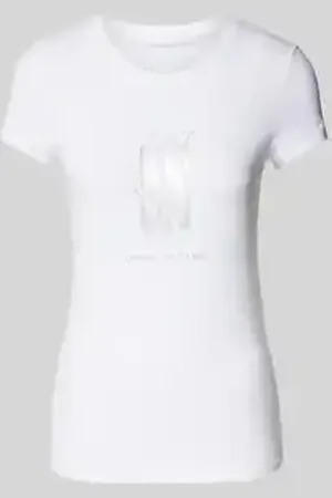 Armani Exchange T-shirt met labelprint
