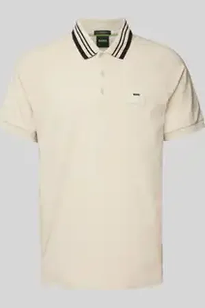 HUGO BOSS Regular fit poloshirt met labelbadge, model 