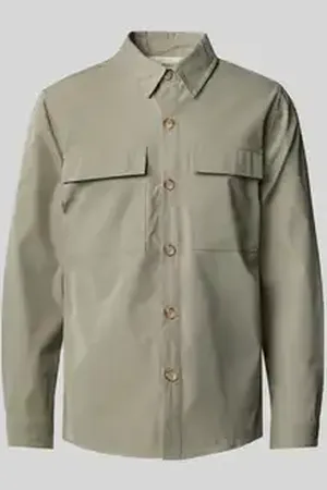 Colours & Sons Regular fit overhemdjack met paspelzakken op de borst