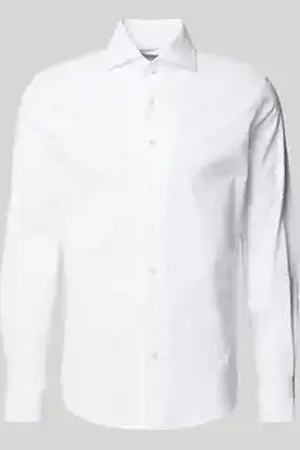 Profuomo Regular fit vrijetijdsoverhemd met kentkraag