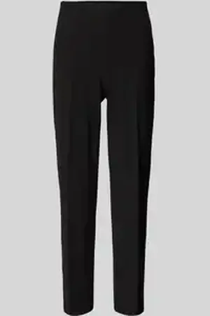 More & More Tapered fit stoffen broek met persplooien