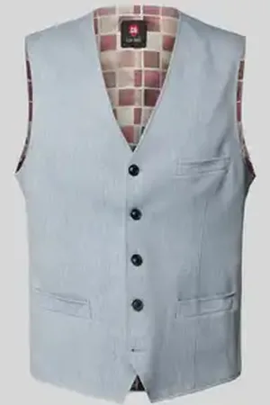 Club of Gents Gilet met strookzakken, model 