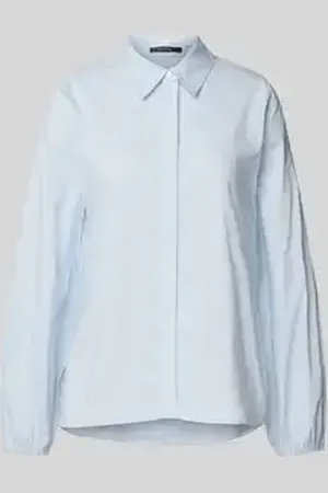 Comma, Overhemdblouse met blinde knoopsluiting
