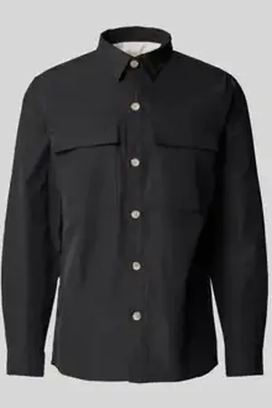 Colours & Sons Regular fit overhemdjack met paspelzakken op de borst
