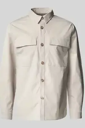 Colours & Sons Regular fit overhemdjack met paspelzakken op de borst