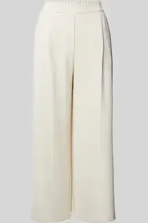 Jake*s Wide leg culotte met bandplooien