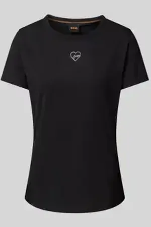HUGO BOSS T-shirt met labelprint, model 