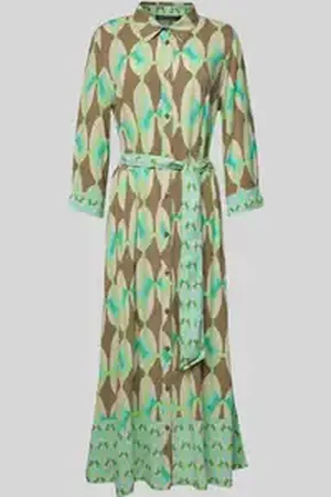 Betty Barclay Midi-jurk met strikceintuur
