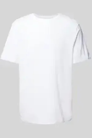 ECOALF T-shirt met geribde ronde hals, model 