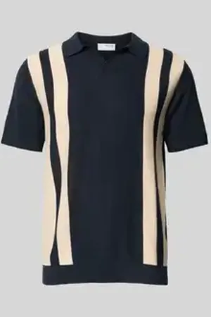 SELECTED Poloshirt met V-hals, model 