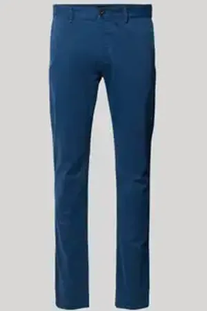 HUGO BOSS Slim fit chino met ceintuurlussen.