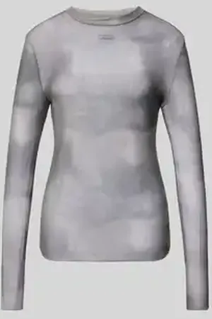 Karo Kauer Shirt met lange mouwen in semi-transparant design