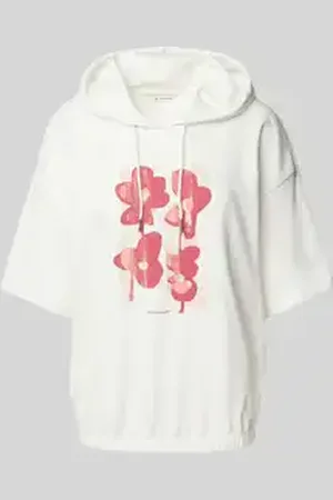 TOM TAILOR Relaxed fit hoodie van katoenmix