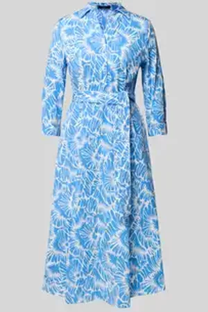 More & More Midi-jurk met strikceintuur
