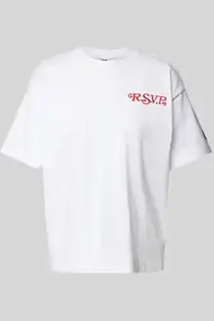 Fila T-shirt met labelstitching, model 