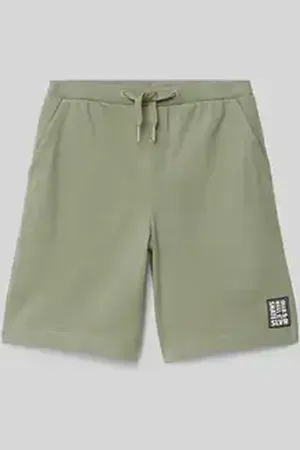 QS by s.Oliver Loose fit bermuda van jersey van katoenmix