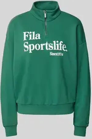 Fila Oversized sweatshirt met opstaande kraag model 