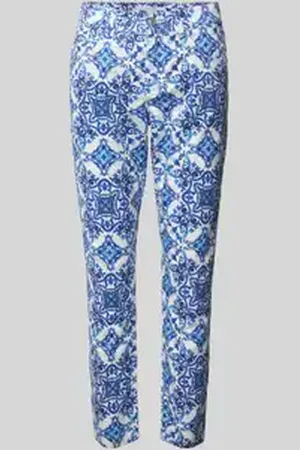Angels Slim fit stoffen broek met verkort model, model 