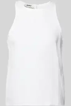 ECOALF Regular fit blousetop van linnen met ronde hals