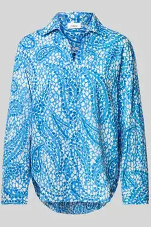 QS by s.Oliver Relaxed fit overhemdblouse van puur katoen