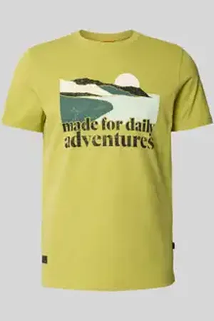 Camel Active T-shirt met motief- en statementprint