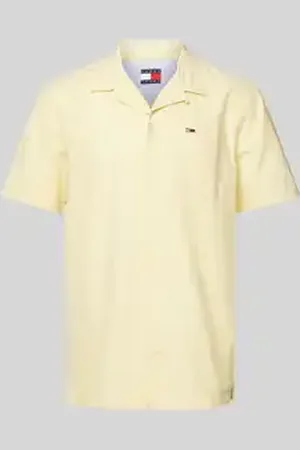 Tommy Hilfiger Regular fit vrijetijdsoverhemd van een mix van katoen en linnen