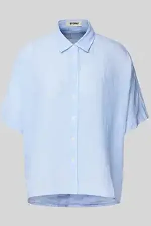 ECOALF Regular fit linnen overhemdblouse met 1/2-mouwen, model 
