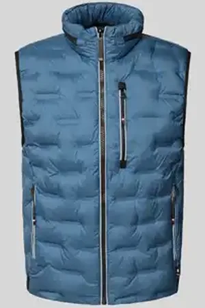 TOM TAILOR Regular fit bodywarmer met opbergvak voor capuchon in de kraag