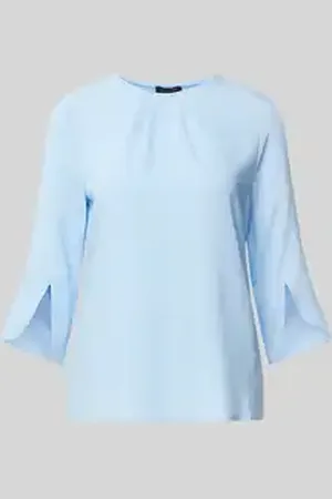 More & More Regular fit blouseshirt met ronde hals en 3/4-mouwen