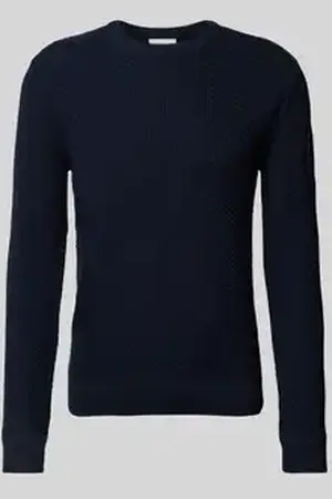 TOM TAILOR Regular fit gebreide pullover van puur katoen met breipatroon