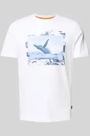 HUGO BOSS T-shirt met motiefprint