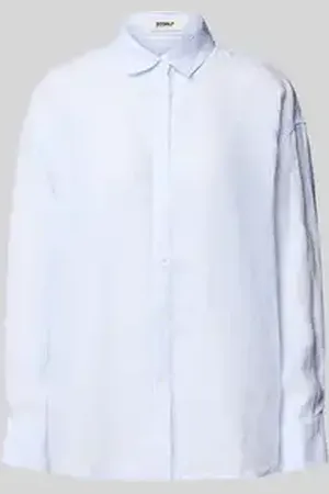 ECOALF Relaxed fit linnen overhemdblouse met doorknoopsluiting
