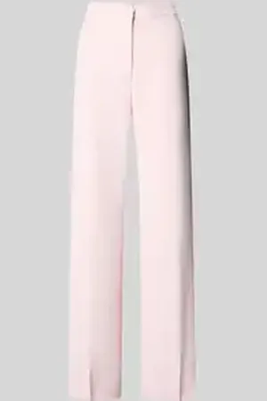 Review High waist stoffen broek met persplooien