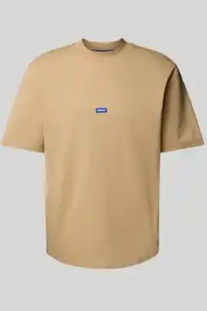 Hugo Blue T-shirt met labeldetail