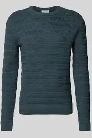 TOM TAILOR Regular fit gebreide pullover van puur katoen met breipatroon