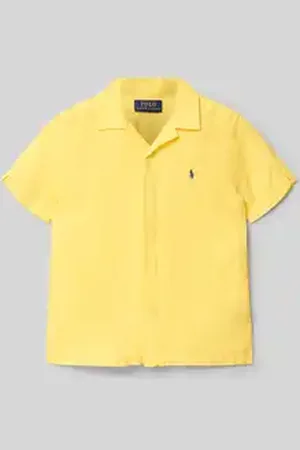 Ralph Lauren Regular fit linnen overhemd met reverskraag, model 