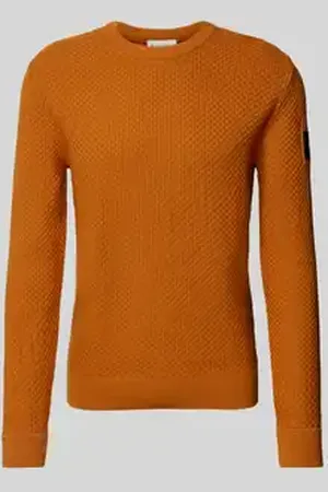 TOM TAILOR Regular fit gebreide pullover van puur katoen met breipatroon