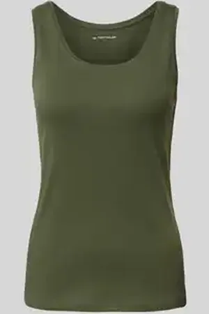 TOM TAILOR Slim fit tanktop van katoenmix