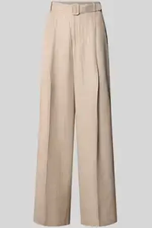 Mos Mosh Wide leg stoffen broek met riem, model 