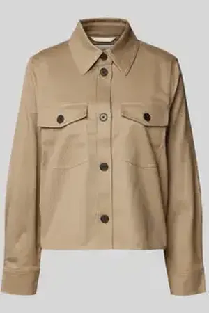 Marc O’ Polo Boxy fit overshirt van een mix van biologisch katoen en lyocell
