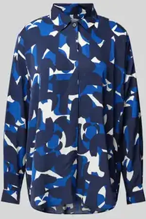 Marc O’ Polo Relaxed fit blouse met lange mouwen van pure viscose