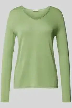 TOM TAILOR Regular fit gebreide pullover van katoenmix met V-hals