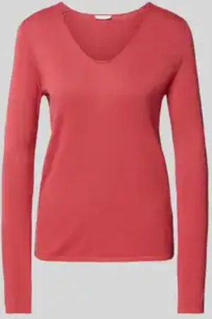 TOM TAILOR Regular fit gebreide pullover van katoenmix met V-hals