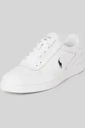 Ralph Lauren Leren sneakers met logostitching