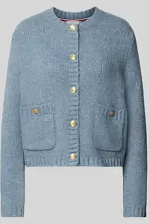 Tommy Hilfiger Gebreid jack met wol en structuurmotief